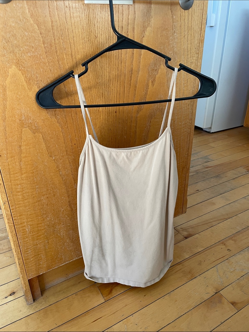 Faded Glory Cream Spaghetti Strap Camisole